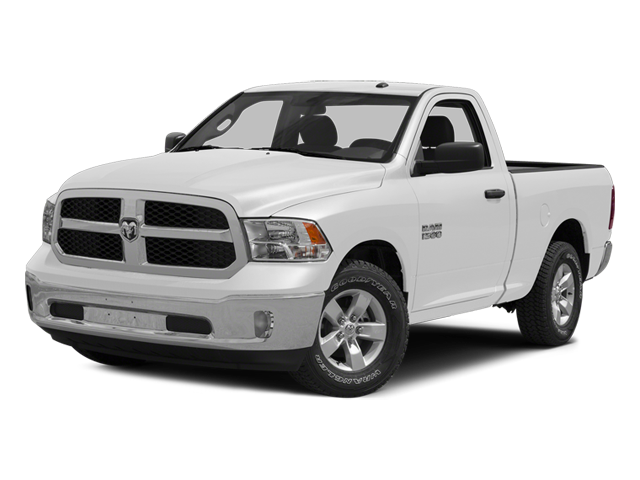 2014 RAM 1500 Tradesman in Bright White Clearcoat — front three-quarter view