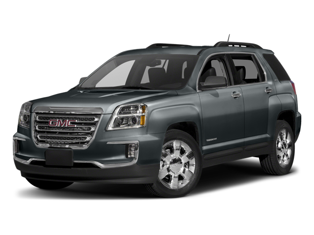 2017 GMC Terrain SLT in Graphite Gray Metallic — front three-quarter view