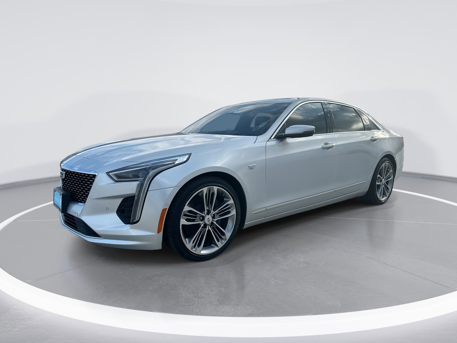 2020 Cadillac CT6 Premium Luxury in Radiant Silver Metallic — front three-quarter view